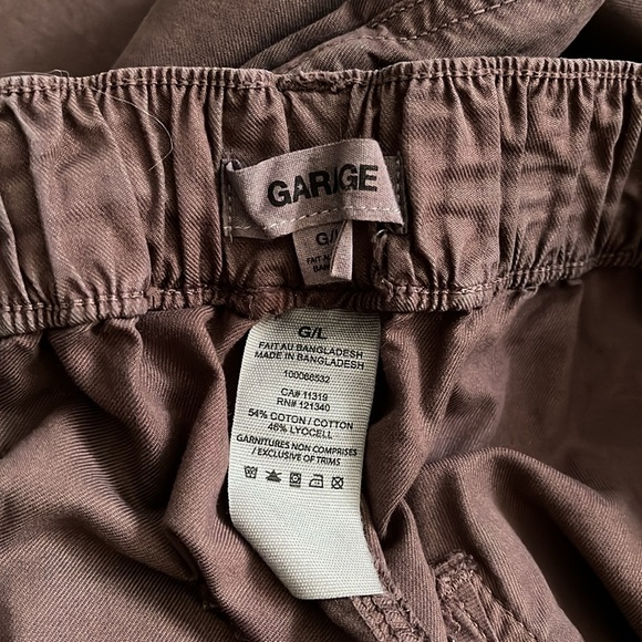 GARAGE High Rise Cargo Pants Wide Leg, Size L - Picture 8 of 9